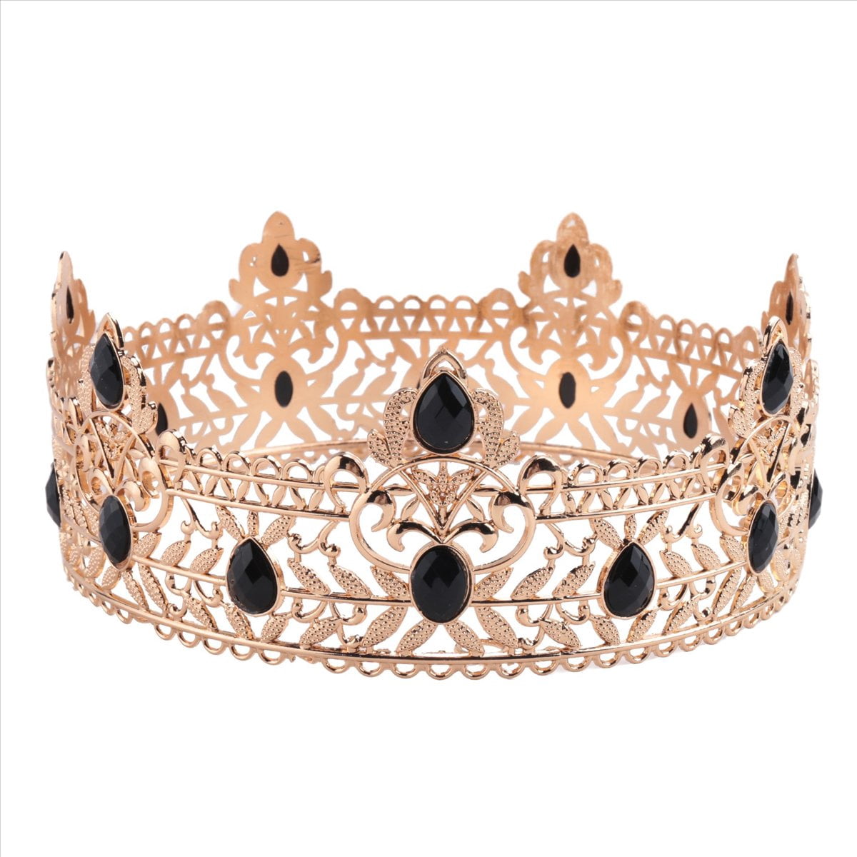 Gold Rhinestone Crown Tiara Elegant All Occasion Women Girls  display picture 2