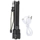 thumbnail image 1 of Linterna LED P90 superbrillante IPX4 resistente al agua, linterna táctica con Zoom y carga USB con pantalla de alimentación para acampar al aire libre, color negro, 1 of 14