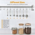 thumbnail image 3 of Measuring Spoons: U-Taste 18/8 Stainless Steel Measuring Spoons Set of 7 Piece: 1/8 tsp, 1/4 tsp, 1/2 tsp, 3/4 tsp, 1 tsp, 1/2 tbsp & 1 tbsp Dry and Liquid Ingredients, 3 of 9