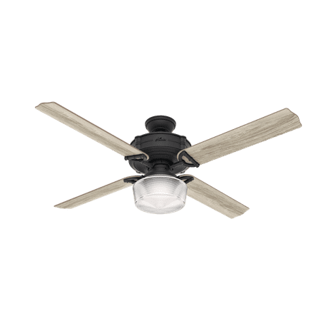 60 Hunter Brunswick With Globe Light Kit Wifi Natural Iron
