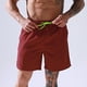 thumbnail image 5 of Pantalones cortos de playa de color liso para hombre: bañadores ligeros de secado rápido con cordón, 5 of 6