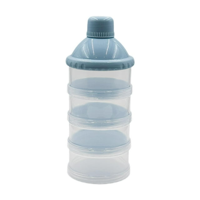 Dispensador portátil de fórmula para bebés, dispensador de fórmula para café con frutas y bebés Azul