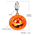 thumbnail image 2 of Glowing Halloween Earrings for Women - LED Skeleton Pumpkin Drop Dangle Accessories Light Up Glow in the Dark Designs, 2 of 3