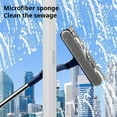 thumbnail image 2 of KRONDO 47in Window Squeegee with Extension Pole, 4-in-1 Telescopic Window Cleaner Tool with 2-Stage Telescoping Pole,Professional Window Washing Equipment with Bendable Head, 2 of 8