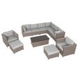 thumbnail image 1 of Chambers Bay Collection 11-Piece Aluminum Patio Conversation Set with Grey Cushions, 1 of 2