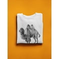thumbnail image 3 of Bactrian Camel Sketch Sweatshirt Men -Image by Shutterstock, Male 5X-Large, 3 of 4