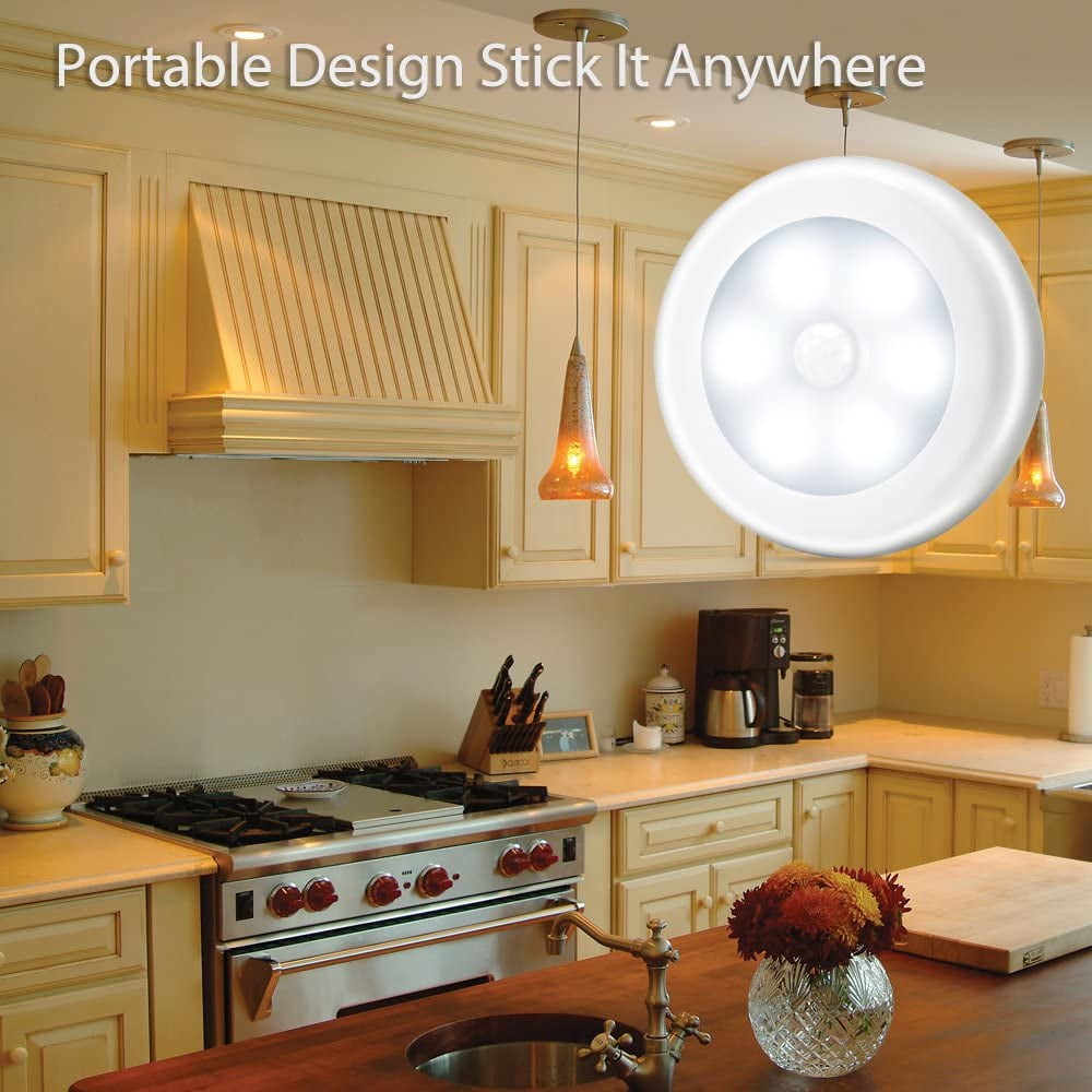 Novelty Place 3 Pcs LED Motion Sensor Lights - Motion Sensing Bathroom Hallway Closet Nightlight