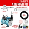 thumbnail image 4 of Master Airbrush Cool Runner II Dual Fan Air Compressor System Kit with a G444 Fine Detail Control Gravity Feed Dual-Action Airbrush Pro Set with 0.2, 0.3, 0.5 mm Tips, How-To Guide - Hobby, Auto, Cake, 4 of 4