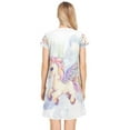 thumbnail image 2 of Women's Sleepshirts Unicorn with Wings Nightgowns Sleep for Women Soft House Dresses Night Gown for Ladies, 2 of 6