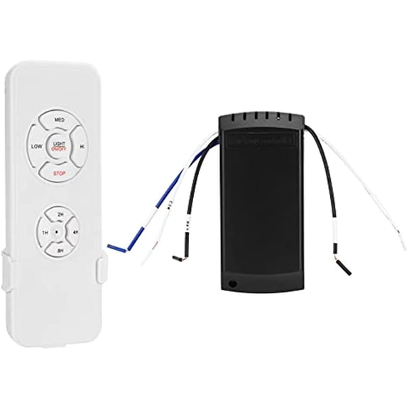 Ceiling Fan Remote Control Kit with Wireless Remote Control and Receiver Timing Switch for Ceiling Fan Lamp
