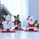 thumbnail image 2 of Decoración de Navidad, Papá Noel festivo - Árbol de Navidad de Navidad, copo de nieve, artesanías de madera, adornos de Navidad, exhibición P, 2 of 5
