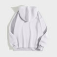 thumbnail image 4 of Diufon Womens Sweatshirts Solid Color Drawstring Hoodies Tops Long Sleeve Pullover Tops with Pockets, 4 of 5