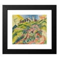 thumbnail image 2 of Ernst Ludwig Kirchner 22x20 Black Modern Framed Museum Art Print Titled - Bergdorf with Rosa Kuh (1919), 2 of 5