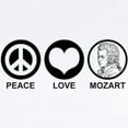 thumbnail image 2 of CafePress - Peace Love Mozart Infant Bodysuit - Baby Light Bodysuit, Size Newborn - 24 Months, 2 of 4