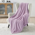 thumbnail image 1 of Manta polar Blanket Bedsure XL, color morado claro, 300 g/m², 130 x 180 cm, 1 of 7