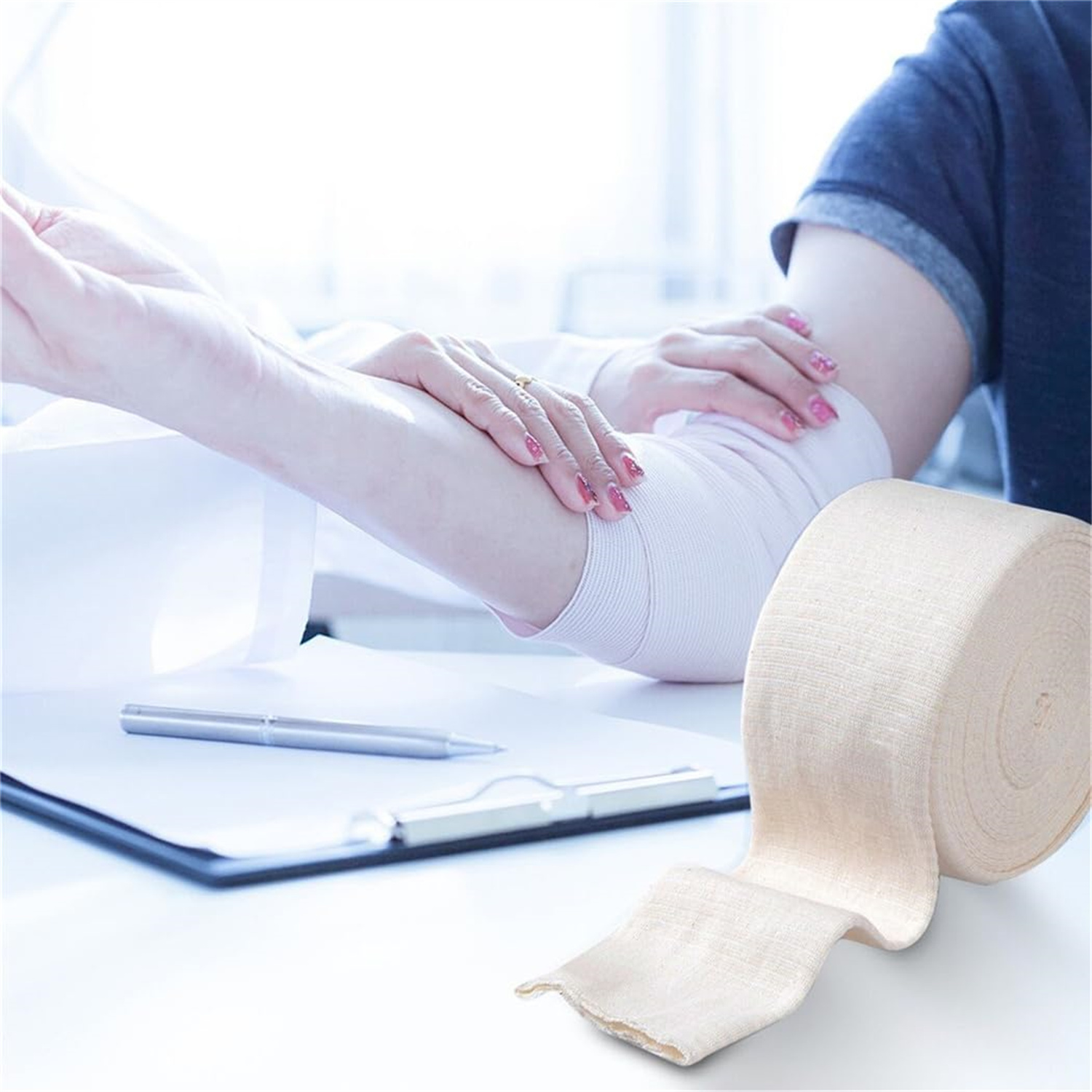 Elastic Tubular Support Bandage,Bexikou Cotton Stockinette Tubular Bandage,Tubular Arm Stocking Tube Bandage for Skin Protection and Keep Dressings(3.15 Inch x 11 Yard)