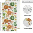 thumbnail image 2 of Watercolor Halloween Pumpkin Hand Towels for Bathroom, Fall Maple Leaf Floral Kitchen Towel 2 PCS Ultra Soft and Highly Absorbent Decorative Fingertip Face Bath Towels for Spa & Hotel, 28.3"x 14.4", 2 of 5