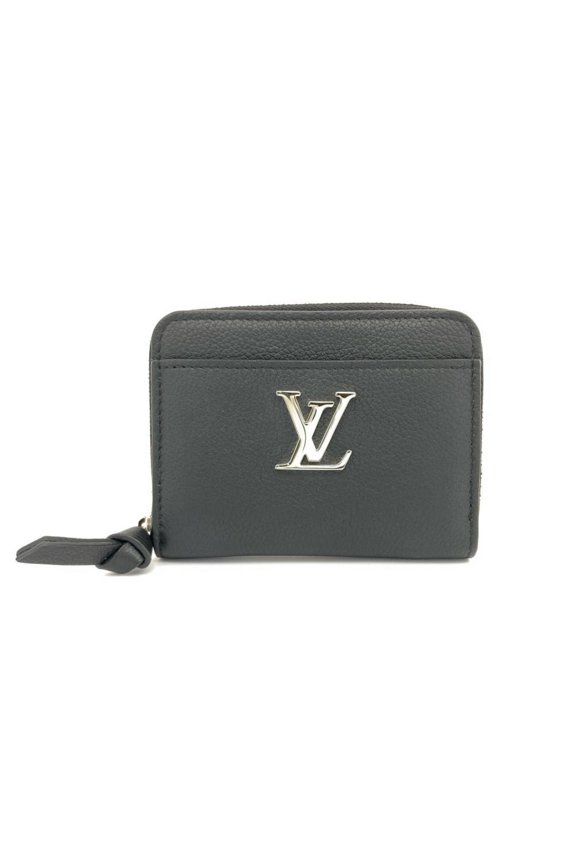 Pre-Owned Louis Vuitton Lockme Zippy Coin Purse Wallet/Coin Case Leather M80099 Noir with...