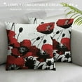 thumbnail image 3 of PHYHOO Flower Decorative Throw Pillow Covers Outdoor Floral Pillow Cases Square Linen Pillowcase Cushion Covers with Hidden Zipper for Sofa Home Couch Patio Living Room Decor, 3 of 5