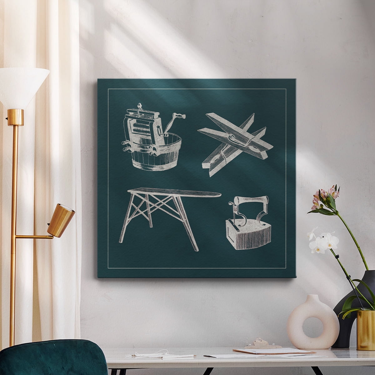Wexford Home Laundry Tips IV-Premium Gallery Wrapped Canvas, 24" x 24" - Ready to Hang