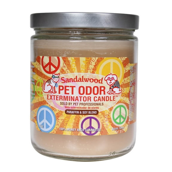 Pet Odor Exterminator Candle 13 oz jar, Sandalwood