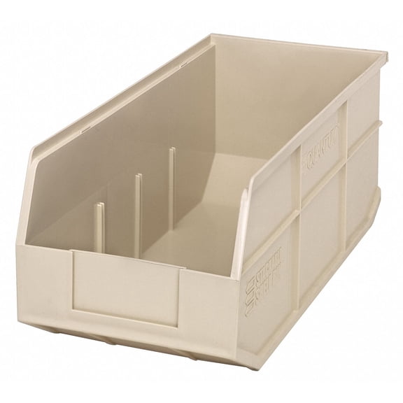 Quantum Storage Systems Shelf Bin,8-1/4 In. W,7 In. H,Ivory  SSB463IV