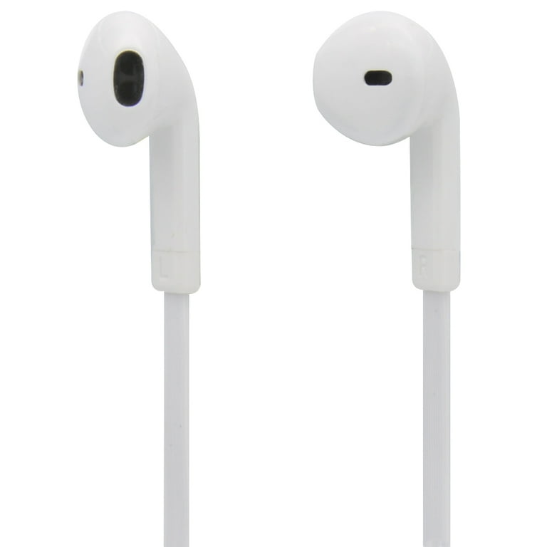 MobileSpec Stereo Earbuds with Inline Mic White