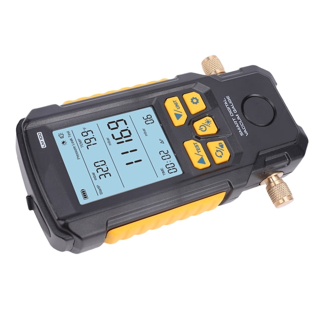 Medidor De Vacío Digital De Vacío, Probador De Vacío De Refrigerante De Aire Acondicionado Con Prueba De Fuga De Presión Para HVAC 0-2000mbar