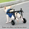 thumbnail image 5 of JFBUJC Petit Fauteuil Roulant pour Chien pour le Dos et les Jambes, Aide à la Marche pour Chien Handicapé, Fauteuil Roulant pour les Membres Arrière et les Jambes Arrière, Chariot d'Aide à la Mobilité pour Chien Handicapé, 5 of 5
