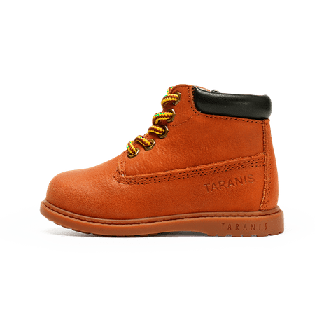 

TARANIS Toddler Kids Boots Baby Soft-soled Shoes With Shoelaces For Fall Winter New