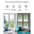 thumbnail image 4 of Window Privacy Film Sage Green White Stained Glass Window Film Decorative Sun Block Window Cover Modern Ombre Sports Game Ice Hockey Window Clings Static Adhesive Sticker for Bathroom 17.7"x78.7", 4 of 7