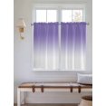 thumbnail image 6 of Kitchen Curtains 54 Inches length, Purple White Ombre Window Treatment Curtain Drapes, Purple Gradient Color Modern Abstract Art Thermal Insulated Drapes for Basement Hotel RV, 42"x54", 2 Panels, 6 of 7