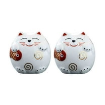 SLYNSHome Ceramic Cats Toilet Floor Bolts Cap Toilet Bolts Cap Cute Bathroom Decor Funny Cats Themed Toilet Gadgets 2pc