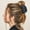 Black, variant on Elegant Plaid Hair Clip for Women Stylish Non- Barrettes Fashion Hair Accessories Trendy Hairpins for Daily Use