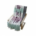thumbnail image 4 of Best Friend Soft Flannel Fleece Throw Blanket, Handwritten Bold Inscription on a Stripey Background, Cozy Plush for Indoor and Outdoor Use, 50" x 70", Baby Pink Pale Seafoam, by Ambesonne, 4 of 6