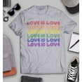 thumbnail image 3 of S4E Men's Love is Love Rainbow Gay Pride T-Shirt XX-Large Sports Grey, 3 of 4