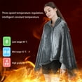 thumbnail image 4 of Yyuenw Portable Heated Blanket Shawl - Wearable USB Cordless Blanket with Cigarette Lighter Socket for Outdoors Camping, 59”x31.5'' Electric Poncho Blanket 3 Heat Settings,Gifts for Mom Women, 4 of 5