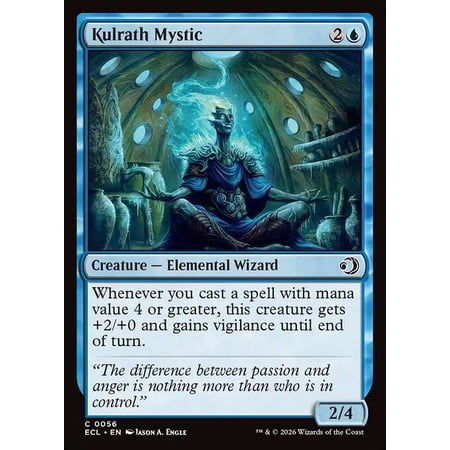 MtG Lorwyn Eclipsed Common Kulrath Mystic [FOIL] #56