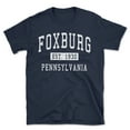 thumbnail image 1 of Foxburg Pennsylvania Classic Established Men's Cotton T-Shirt, 1 of 1