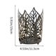 thumbnail image 3 of Iron Color Old Hollowed Out Leaves Candle Holders Home Decorative Candle Holders Ornaments Props Crafts, 3 of 6