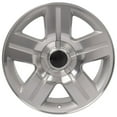 thumbnail image 2 of OE Wheels CV84 20 Inch Rims and Tires Fit Tahoe Style 6x139.7 20x8.5 Gloss Silver Machined - Hollander 5291 - Dueler H/L Alenza 275/55-20 (Set of 4), 2 of 5