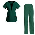 thumbnail image 1 of Women's Scrubs Set Scrub Top and Pants Scrubs Set, 1 of 3
