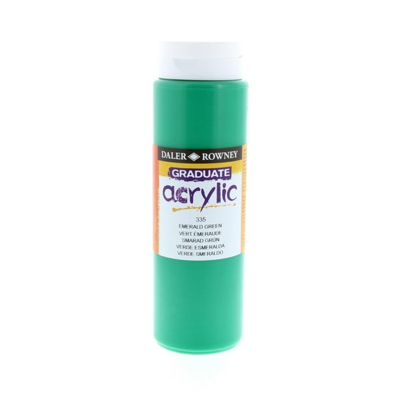 Daler-Rowney Graduate Acrylic, 500ml Bottle, Emerald