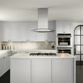 thumbnail image 3 of Streamline 30 in. Langosco Convertible Island 350 CFM Range Hood in Brushed Stainless Steel with Mesh Filters, Touchpad Control, LED Lights, 3 of 15