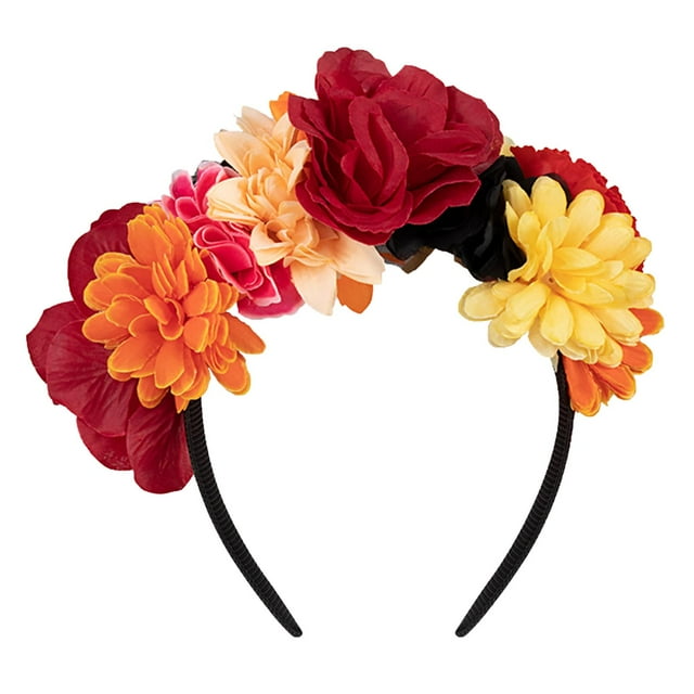 Diadema con accesorios para fiestas de Halloween, para disfrazarse de mujer