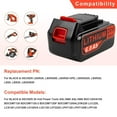 thumbnail image 6 of 2PCS 20V Lithium Battery For Black & Decker 20 Volt LBXR20 LB2X4020 Tool Battery, 6 of 16