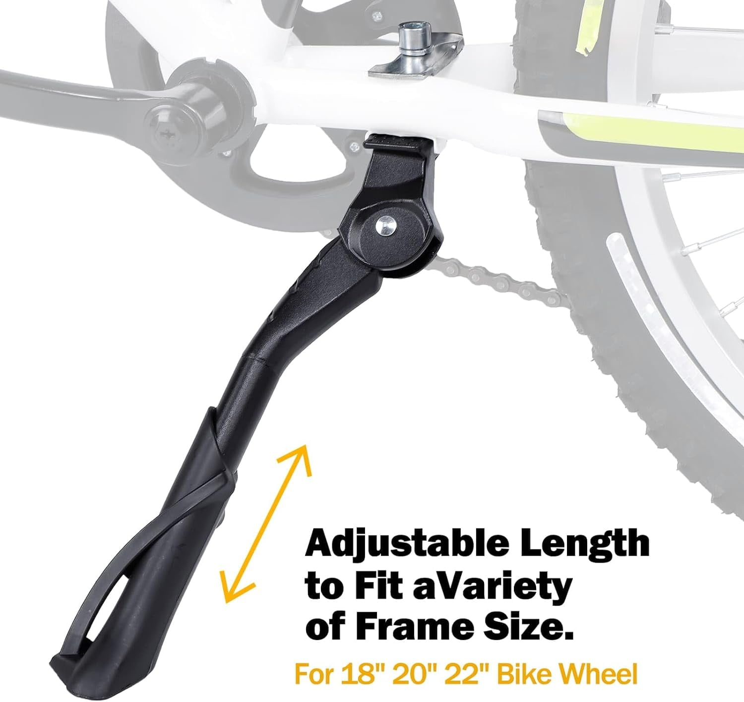 CYFIE Adjustable Aluminum Alloy Center Mount Kickstand for 18 22 Kids Road Bikes Black Walmart
