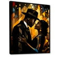 thumbnail image 2 of Designart "Glamour Couple Jazz Age Romance" People Framed Wall Art - Global Black African American Art Hallway Framed Wall Art Decor, 2 of 6