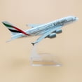 thumbnail image 6 of CocoBaby 16cm Airplane Alloy Model Plane Air Emirates Airlines Airbus A380 Aircraft Model, 6 of 11