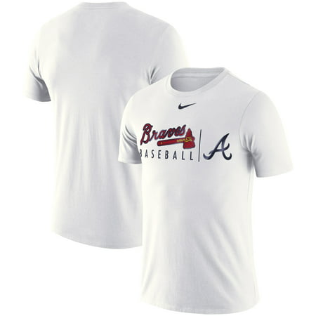 Atlanta Braves Nike MLB Practice T-Shirt - White (Best Baseball Practice Tee)